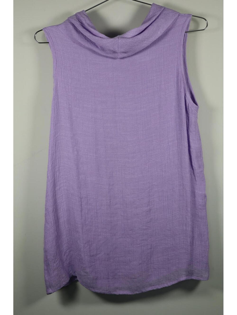 Gaya Belarus lavender cowl neck sleeveless‎ top size Medium silk blend - Picture 7 of 8